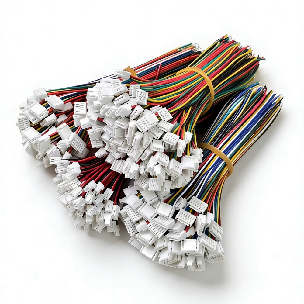 100PcsGH1.25 Wire Cable Connector 2/3/4/5/6/7/8/9/10/11/12Pin Electronic Line Single Head Connect Terminal Plug 28AWG 10cm Diy