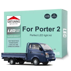 8Pcs Cars Accessories For Hyundai Porter 2 2010-2017 2018 2019 2020 2021 2022 2023 2024 Canbus LED Interior Light Bulb Tools