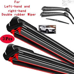 Car Wiper Front & Rear Wiper Blades Set Kit For Mazda CX-30 CX30 2019 - 2023 Windscreen Windshield Window Brushes 26