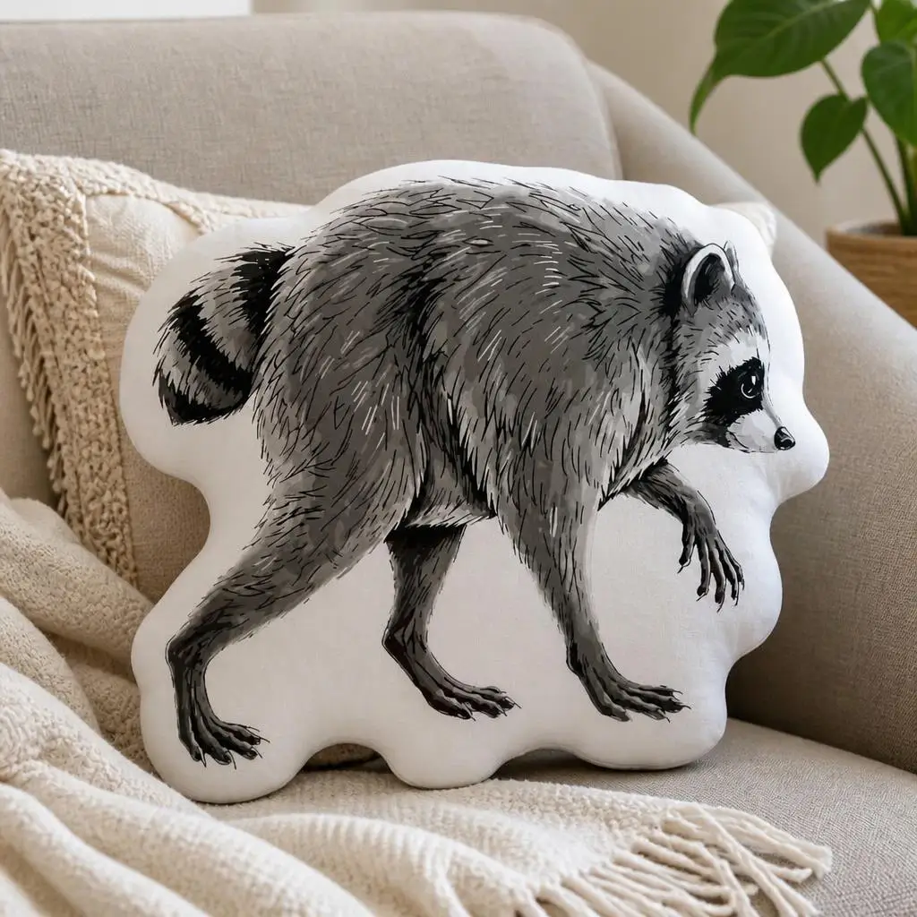 Jimothy Raccoon Meme Plush Pillow Cushion Funny Stuffed Throw Pillow Home Decor  Sofa Bed Children's Room Gifts