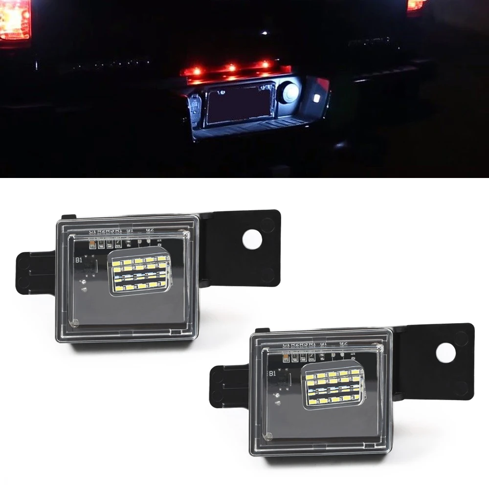 

For Chevy Silverado 1500 2500 GMC Sierra 1500 2500HD 3500HD Chevy Canyon GMC Canyon etc Xenon White License Plate Lights