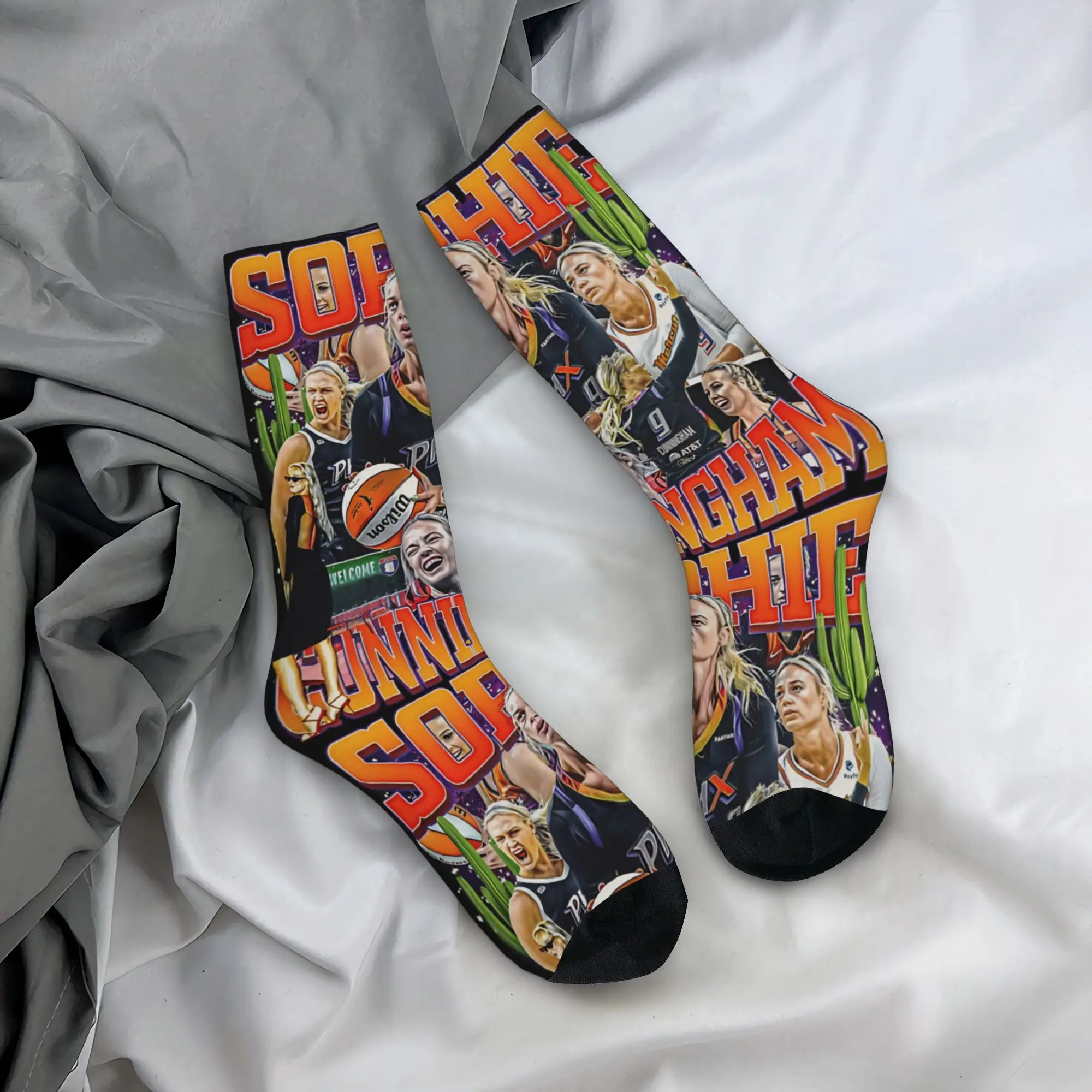 Sophie Cunningham Indiana Fever Socks Men Women Funny Happy  Socks Harajuku Spring Summer Autumn Winter Middle Tube Socks Gift