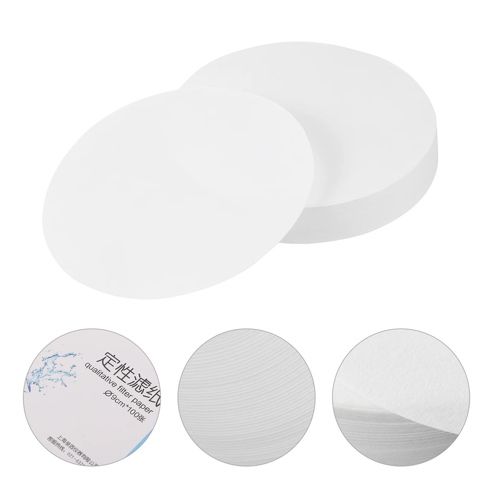 200 Pcs Medium-Speed Qualitative Filter Paper Experiment Round Funnel Labs Supplies Laboratory