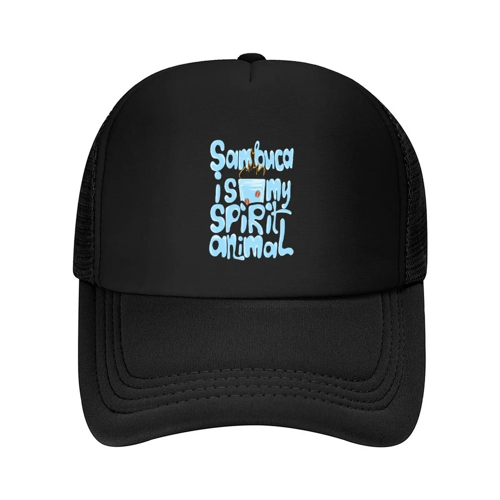 

Sambuca is my Spirit Animal Baseball Cap men's big size hat Golf Funny hats Winter hat Man Women's