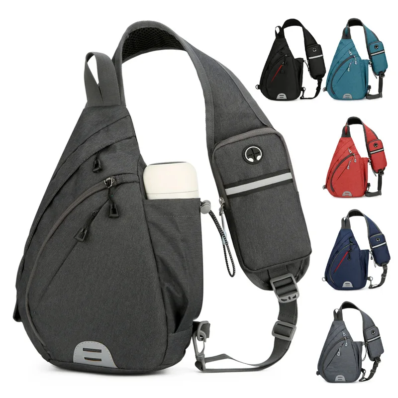 

Положение хранения чашки для воды на открытом воздухе, легкая водонепроницаемая нейлоновая сумка через плечо, карман для мобильного телефона, портативная сумка через плечо