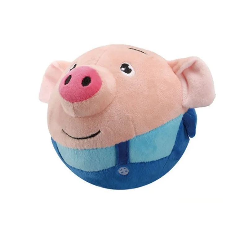 Animali Superman Giocattoli Che salta Maiale Maiale Per bambini Netflix Seagrass Maiale Palla che salta Impara a parlare