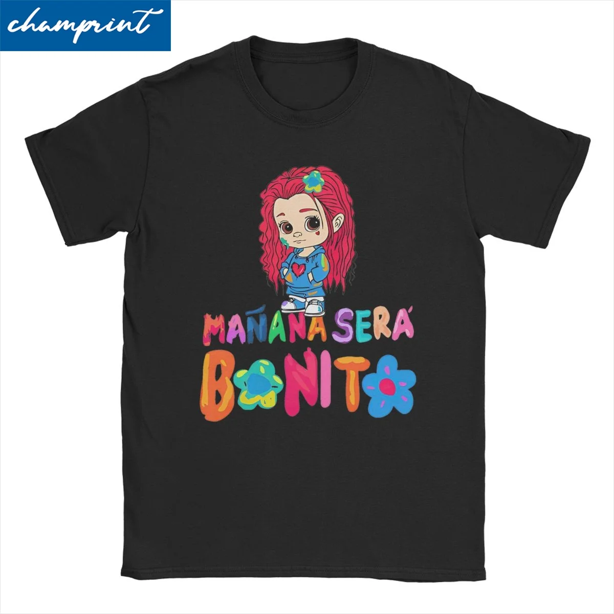 

Karol G Alphabet Cute T Shirt for Men Women Cotton T-Shirt Round Collar Manana Sera Bonito Tees Short Sleeve Clothes Gift