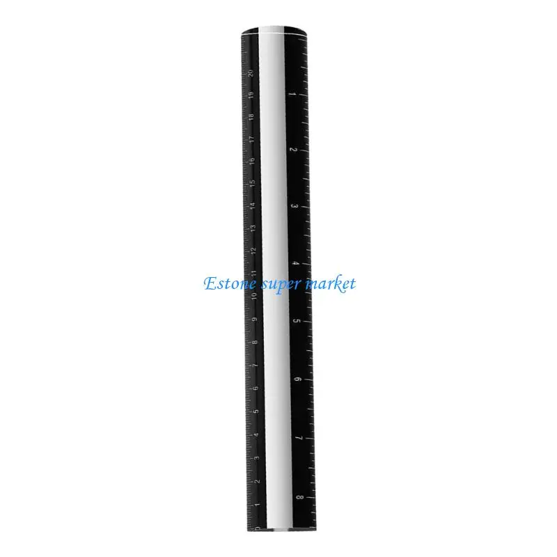 090B 8Inch Acrylic Reading Magnifier Ruler With Measurement Scale Perfect For Craft And Tile Board Games Mahjong Line Finder