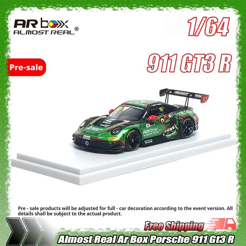 Preventa en octubre: Modelos de coches Porsche 911 GT3 R de aleación a escala 1:64, casi réplicas, de la Copa del Mundo GT Asia, Mandalika Round 911