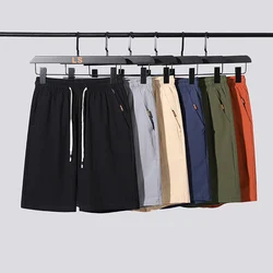 Summer Cotton Shorts Men Boardshorts Breathable Beach Shorts Comfortable Fitness Basketball Sports Short Pants Male bermudas