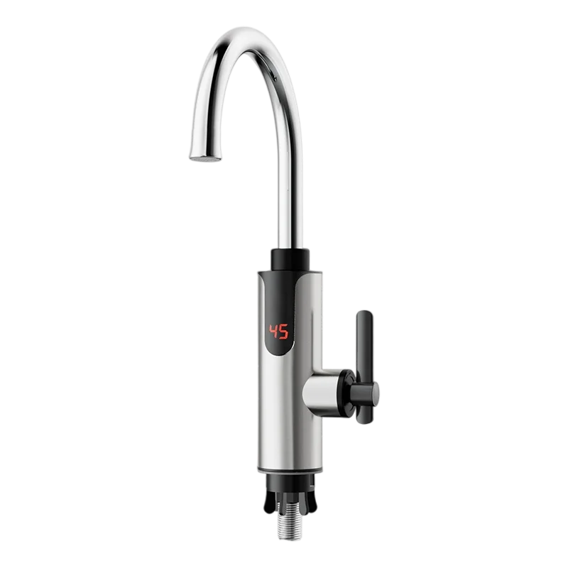 

Electric Instant Heating Faucet Hot Cold Mixer Tap 3300W 220V 360 Degree Rotation Fast Heating Tap Digital Kitchen Bathroom