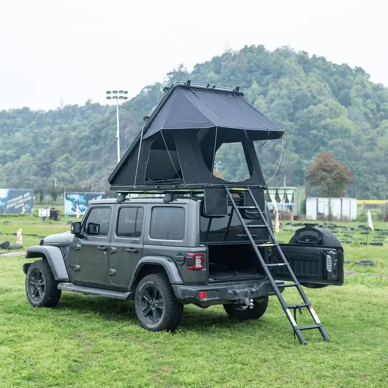 New 4x4 Vehicle Car Tent Offroad Outdoor Overland Camping Roof Rack 4WD Light Weight Hard Shell Roof Top Tent with Air