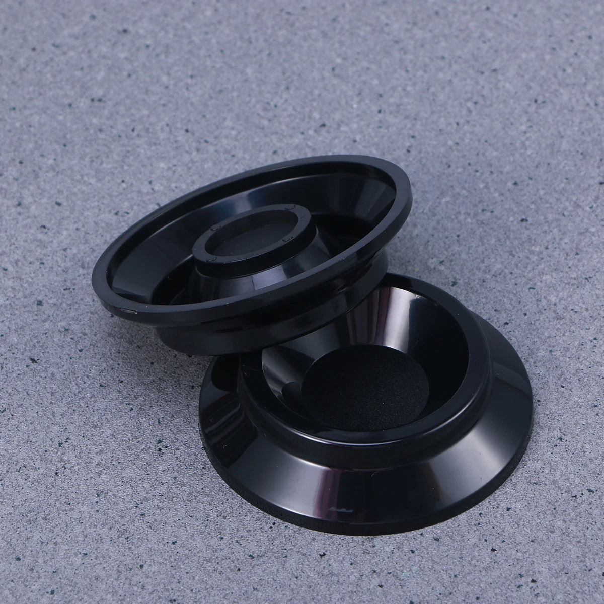 

4pc Mats Upright Piano Caster Cups Non-Slip Anti-Noise Floor Protection Solid Furniture Durable Elegant Design Black Household