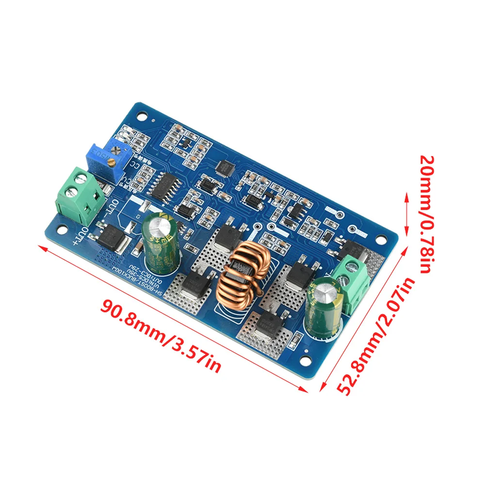 Módulo buck-boost automático 10a, módulo de driver de led, tensão constante, corrente constante, módulo de alimentação ajustável, potência nominal 120w