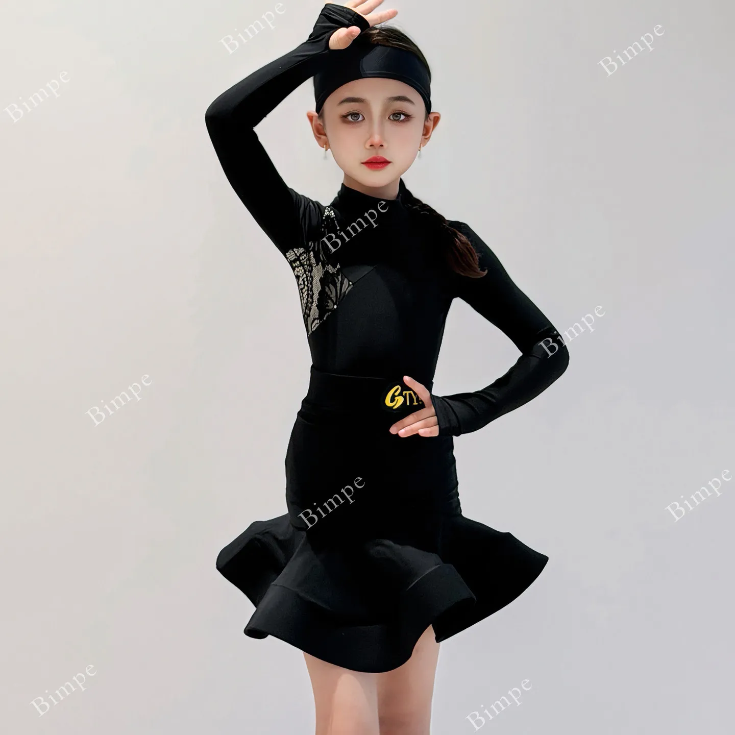 Professional Girl Ballroom Dance Competition Dresses Kid Tango Latin Dance Dress Child Dancing Dress Standard Dance Costume Girl