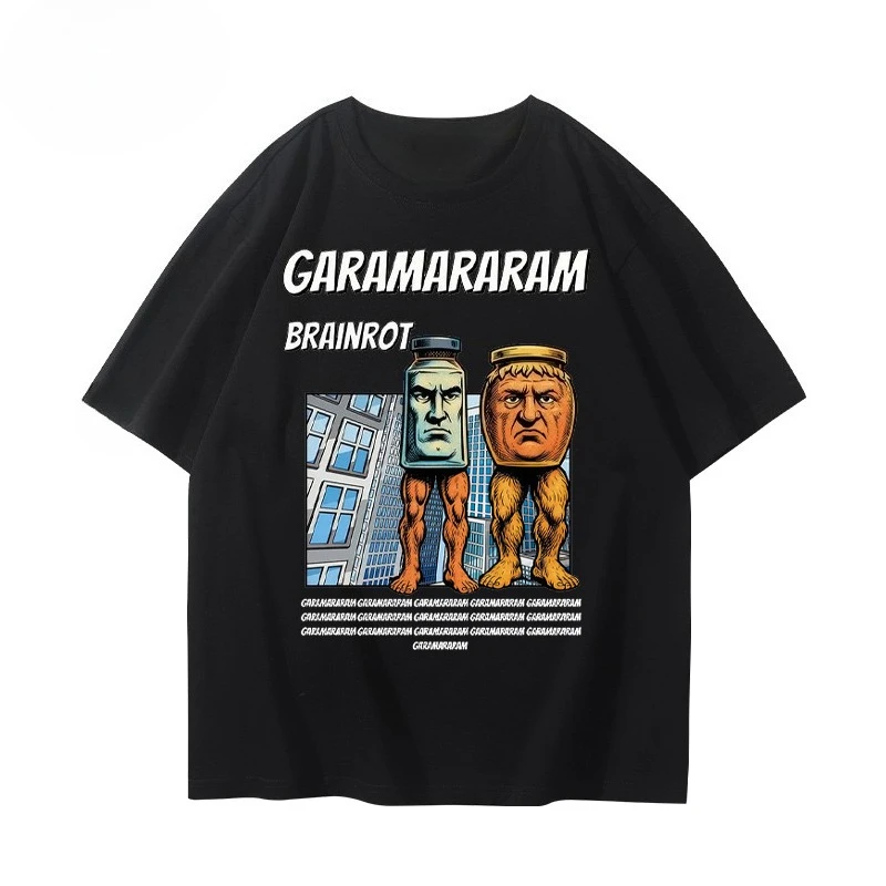 شان هاي جينغ تونغ تونغ جي عصا خشبية رجل الصيف القطن الخالص قصيرة الأكمام تي شيرت الرجال زوجين عادية قصيرة الأكمام Harajuku #4