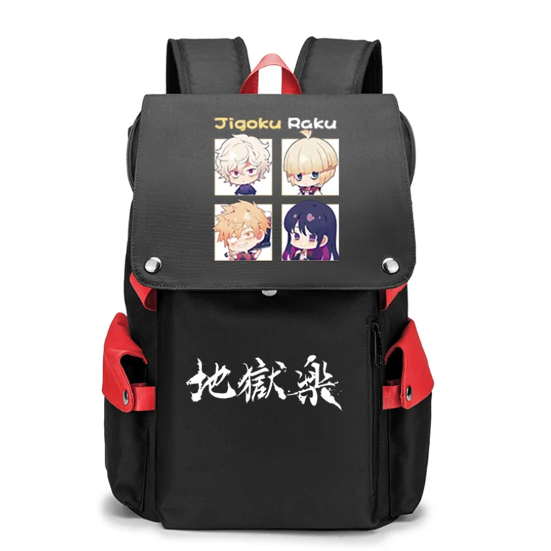 Hell's Paradise Gabimaru Yuzuriha Backpack Mochila Teenarges Schoolbag Anime Men Women Large USB Charge Laptop Outdoor Bag