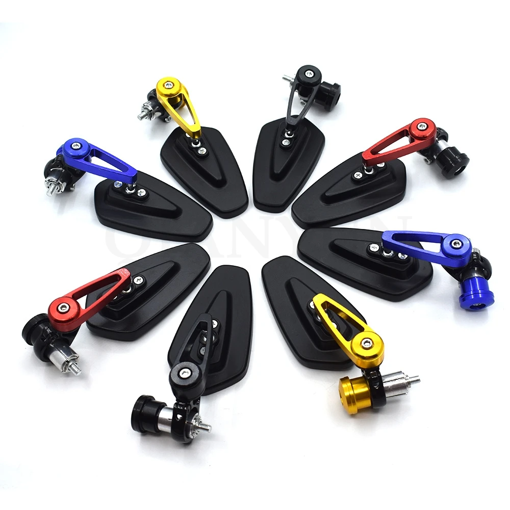 Universal black 7/8\'\' 22mm motorcycle side mirror handlebar end mirror For Kawasaki Ninja 650R ZX6 ZX6R 636 ZX6R Z800 Z900 Z1000
