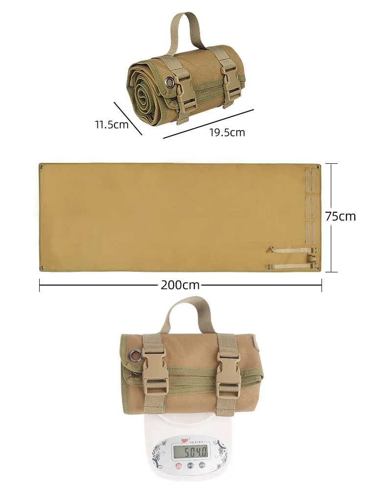 سجادة الرماية، تكتيكات خارجية، قابلة للطي لشخص واحد، سجادة مقاومة للرطوبة، سجادة تخييم خارجية، سجادة قيلولة محمولة #6