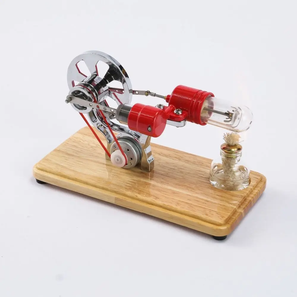 Colorful LED Stirling Engine Motor Model Zinc alloy Technology Inventions Science Experiment Toys Scientific DIY