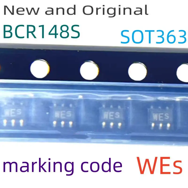 

BCR148S SOT363 50V 70mA NPN Silicon Digital Transistor marking code WEs