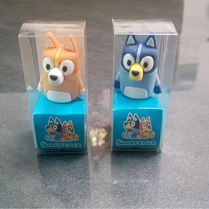 

2024 school season cartoon bluey pencil sharpener PVC soft glue portable student-specific stationery bingo pencil sharpener