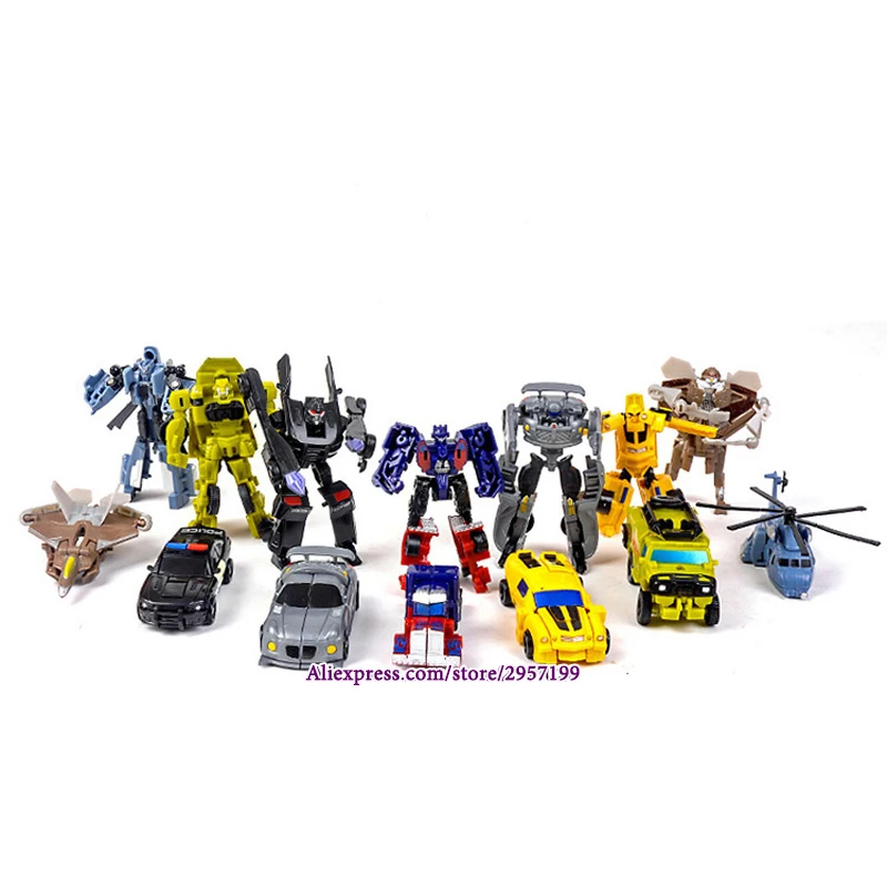 التحول سيارات صغيرة طفل كلاسيكي سيارة روبوت لعب للأطفال عمل و دمى أشكال البلاستيك التعليم تشوه الأولاد الهدايا