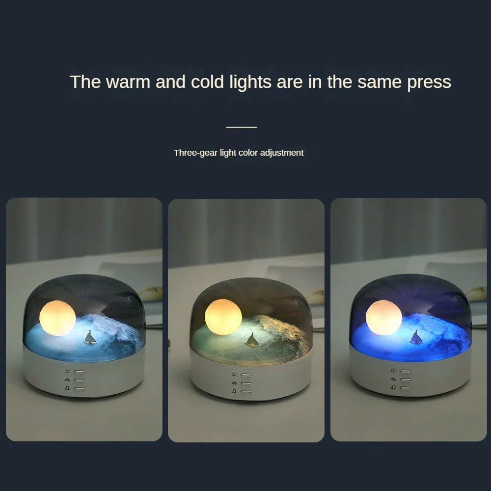 Creative Bluetooth Audio Small Night Lamp Gift Decoration Eye Protection Bedside Bedroom Ambience Light Speaker Night Light