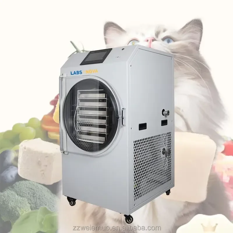 # for for Home 6 Tray Freeze Dryer Machine 8-10kg Lyophilizer for Chicken Neck Fruit Meat Vegetable Food Dehydrator Preservation