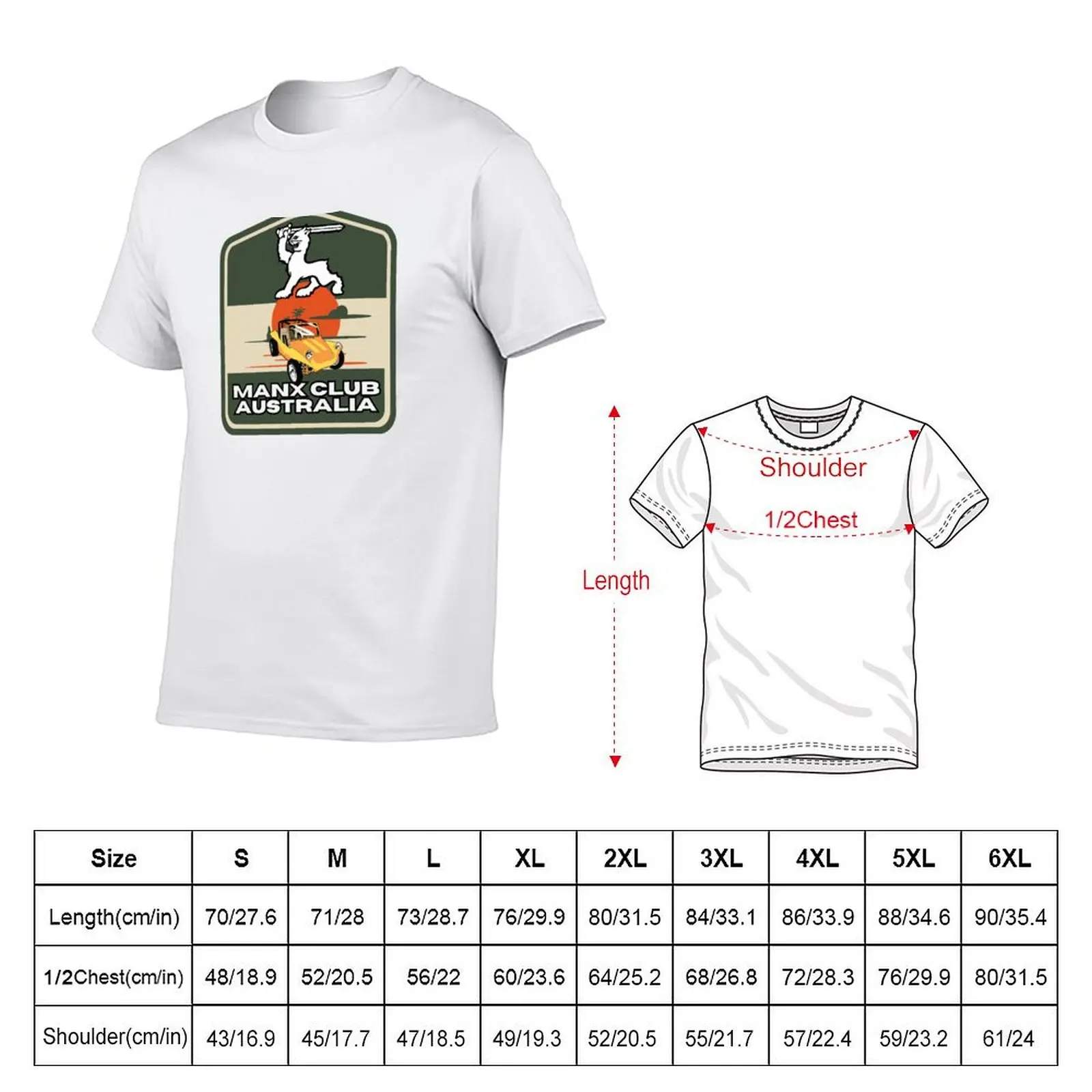 Manx Club Australia T-Shirt t shirt man cotton t shirt man plain T-Shirt