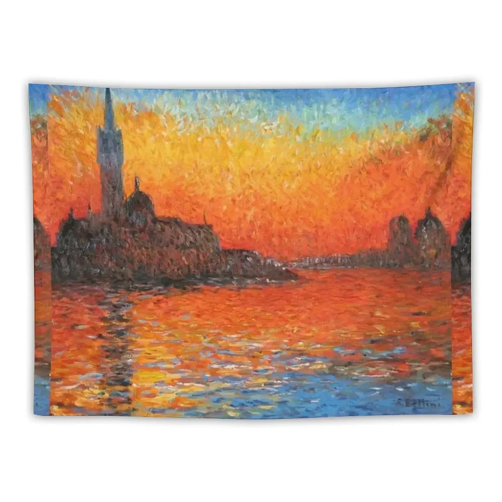 

Claude Monet Venice Twilight Tapestry Room Decor Wall Decor Hanging Home Decoration Accessories Art Mural Tapestry