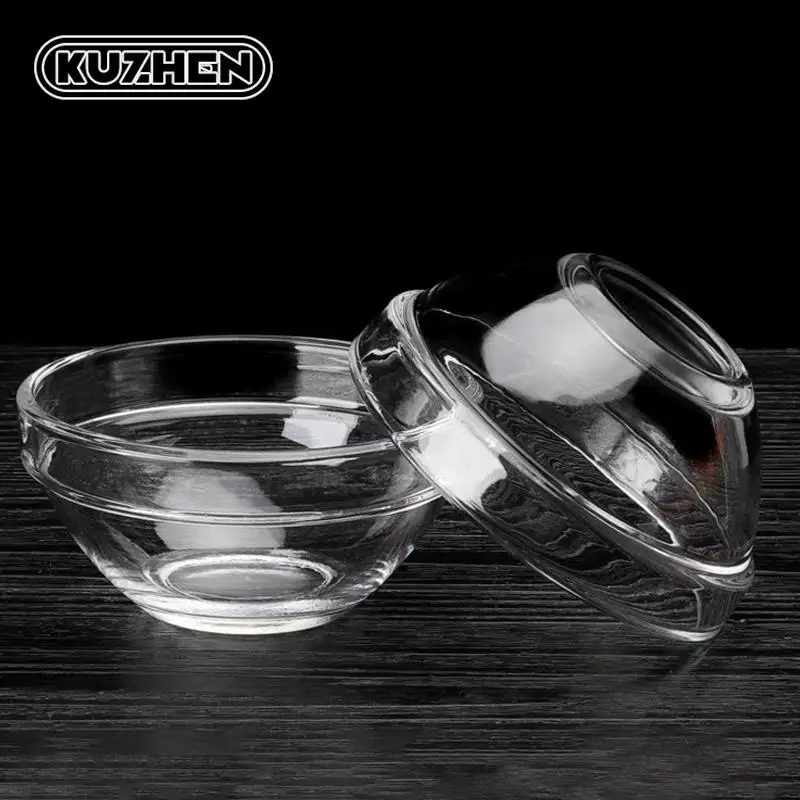 1PC Transparent Glass Mask Essential Oil Bowl Face Makeup Skin Care Tools Convenient Clean