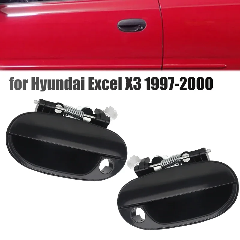 Outer Door Handle Bolt Type for For Hyundai Excel X3 1997 1998 1999 2000 Front Left Right Exterior Door Handle Replacement