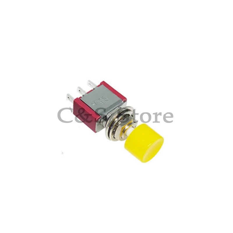 5pcs 3Pin C-NO-NC 6mm Mini Momentary Automatic Return Push Button Switch  2A 250VAC/5A 120VAC Toggle Switches DS-612 MTS-10