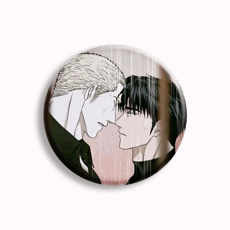 Pin de botão macio coreano BL Manhwa Shutline, Boyswove Comic, Gillan, Jake Moon, Broche Shingun Anime, Badge Fans Collect