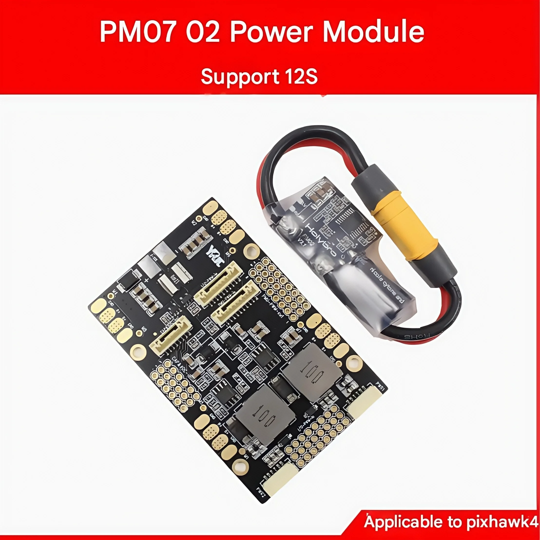 

Модуль питания управления полетом Pixhawk4 PM07 PM02, модуль амперметра, напряжение обнаружения 12S