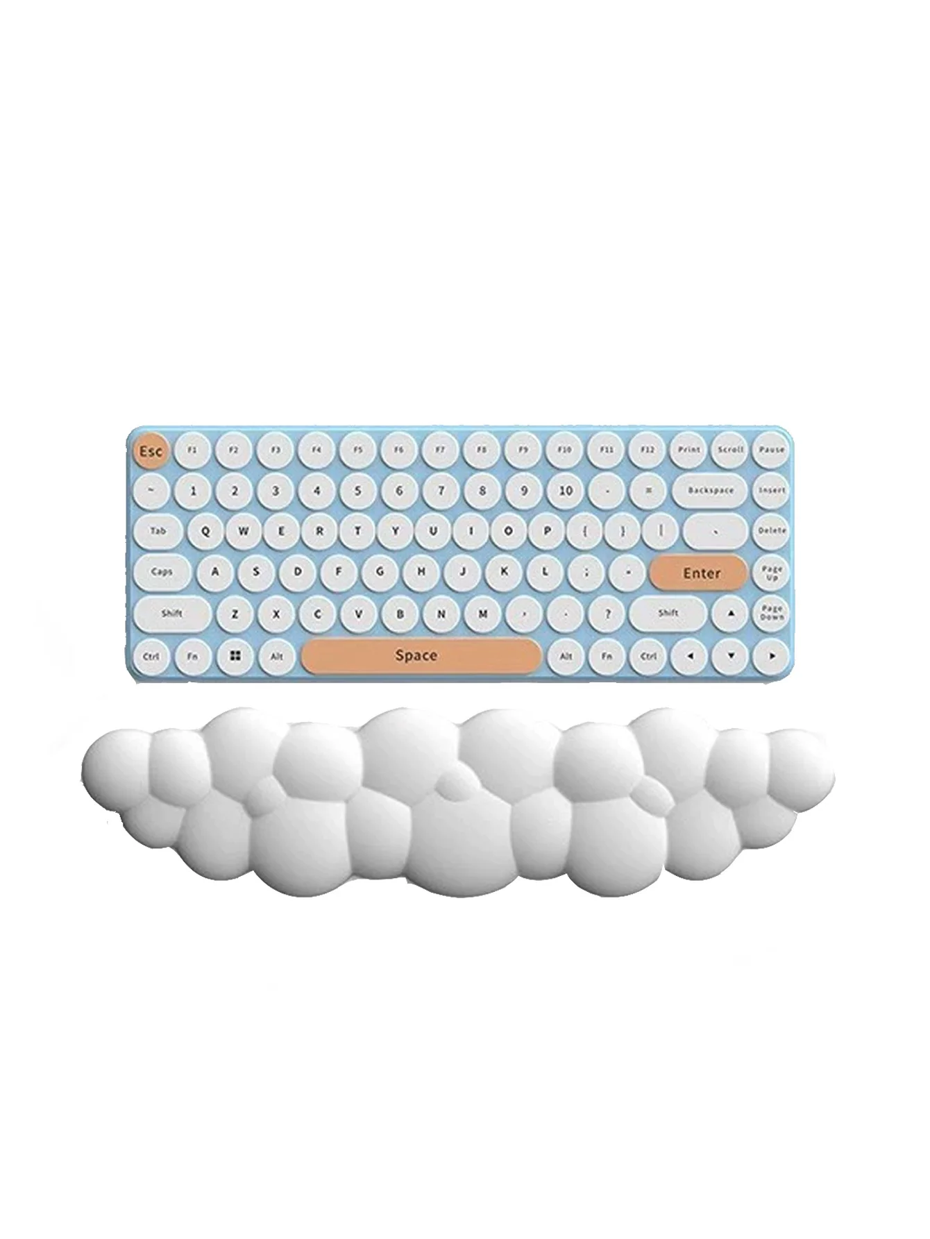 Nuage repose-poignet clavier repose-main doux et confortable Silicone antidérapant bureau frappe bureau cuir repose-poignet clavier repose-main 1 pièce
