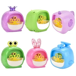 Funny Bubble Machin Cartoon Dinosaur Frog Animal Magic Soap Water Bubble Blower Handheld Christmas Gifts for Kids Boys Girls