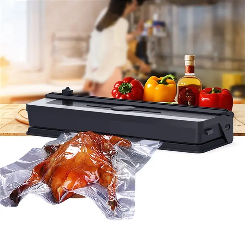 EU Plug Vacuum Packaging Machine Automatic Touch Button Sealing Works For Dry And Wet Use-ABQU