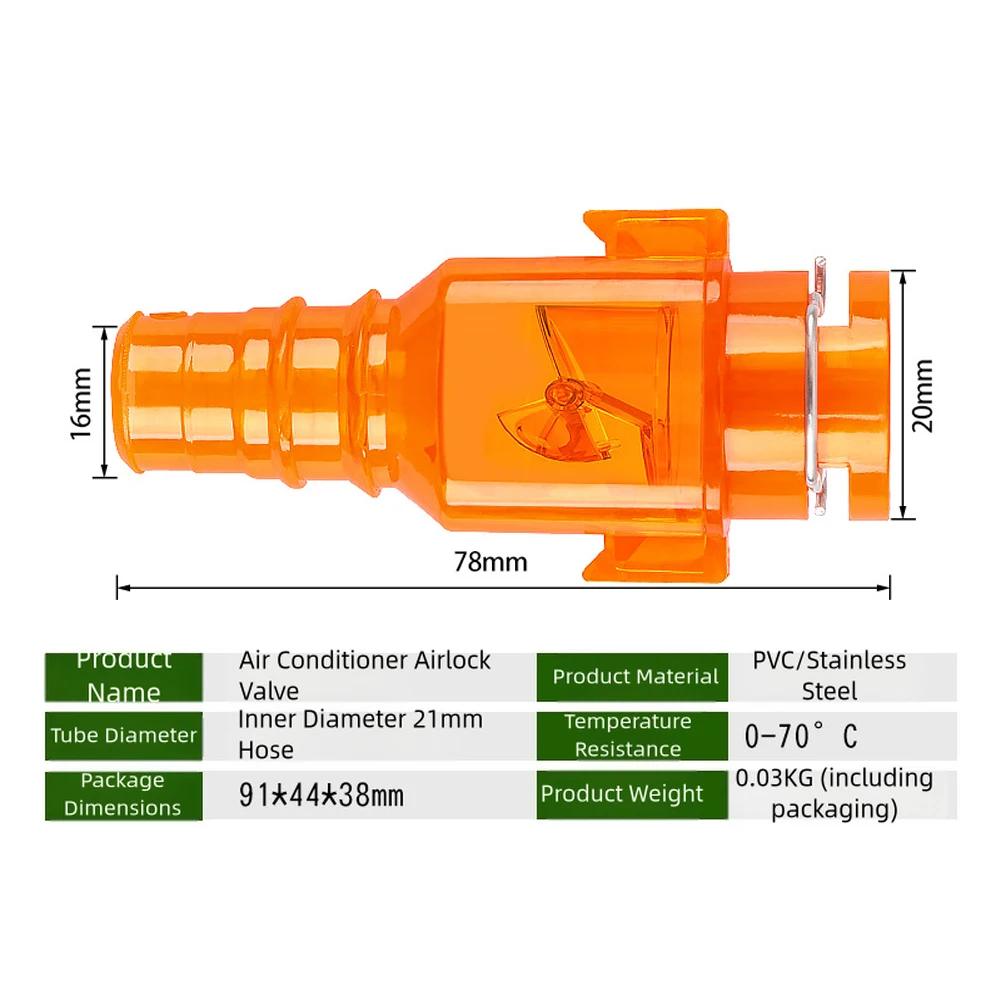 One Way PVC Check Valve for Air Conditioning Drainage Pipes to Maintain Smooth Drain Flow and Block Sewer Gas and Insects