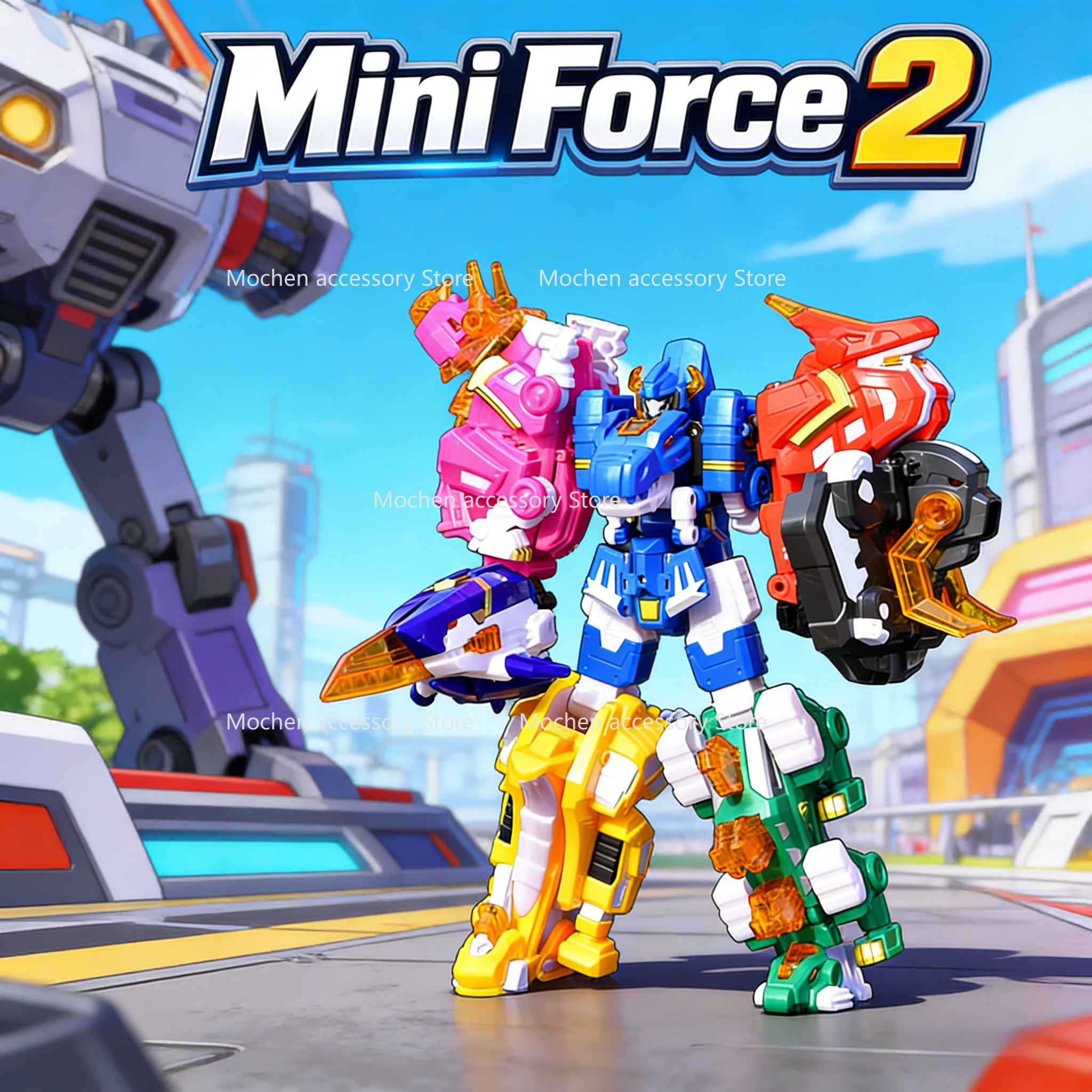 

Игрушки-роботы Mini Force 2 Super Dino Power: Трансформирующиеся фигурки MiniForce X, имитирующие животных, динозавры, подарки