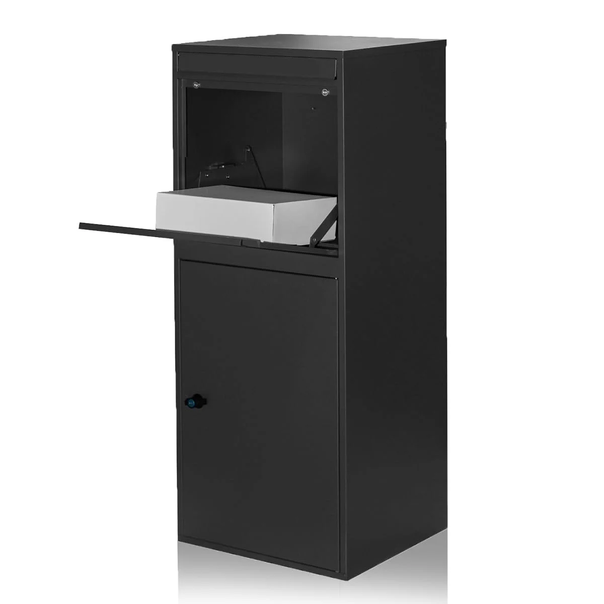 Package Delivery Boxes for Outside, Extra Large Parcel Drop Boxes with Secure Storage, Anti-Theft Galvanized Steel,Waterproof