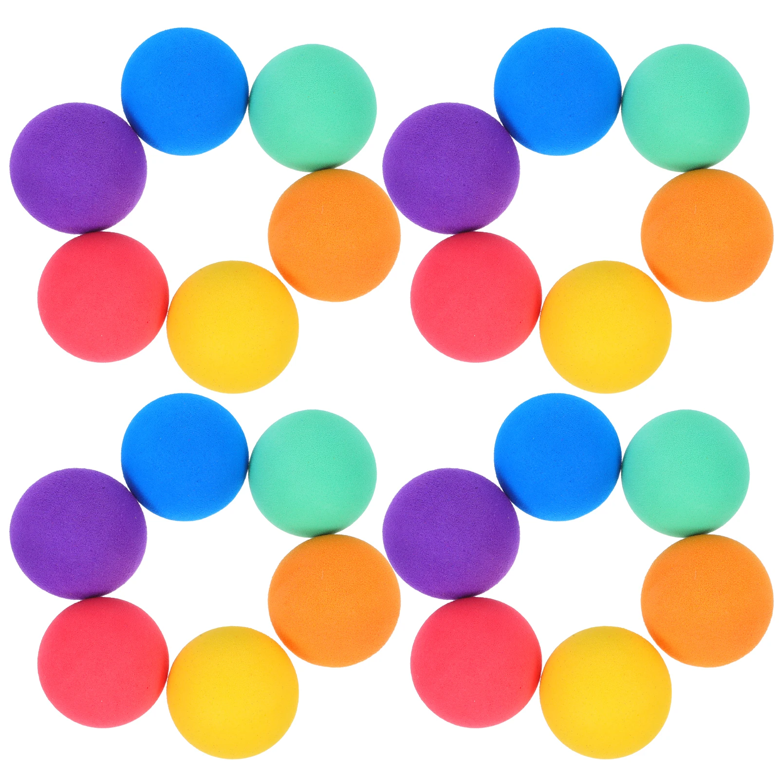 24 pçs bolas de esponja eva macio alívio do estresse brinquedos crianças festa favores mini bolas esportivas ao ar livre criança coloful relaxar