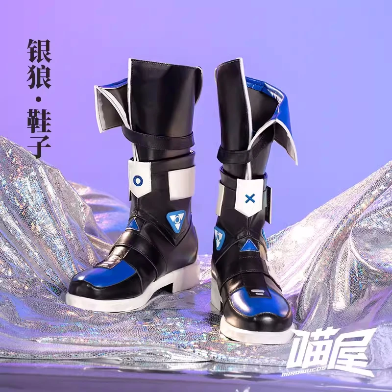 

Game Honkai: Star Rail Sliver Wolf Cosplay Shoes Role Play Carnival Comic-con Party Cos Accessories Women Cool Boots Pre-sale