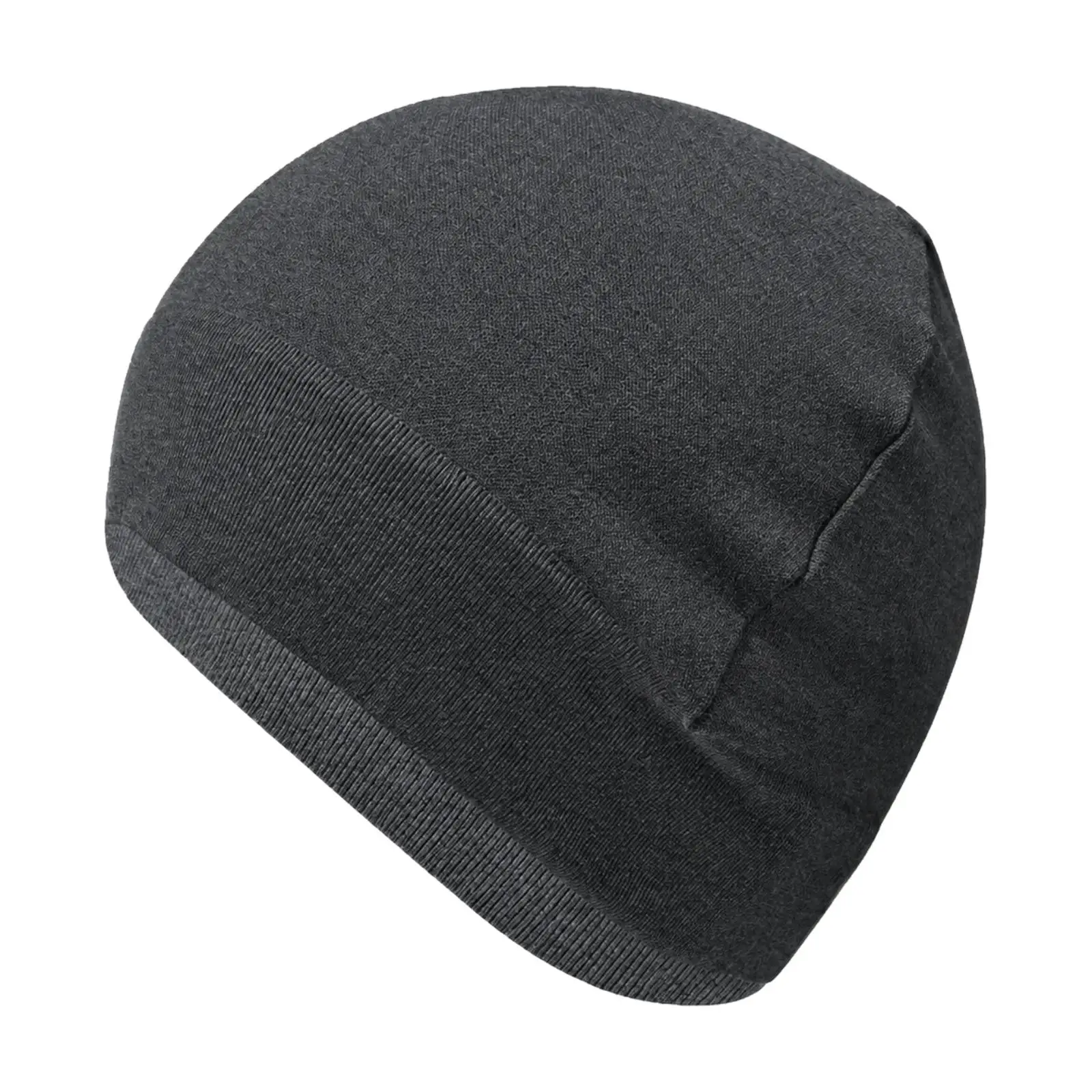 Knitted Winter Beanie Warm Beanie with Ribbed Turn-up Edge Ski Cap Close-Fitting Hat Snug Fit for Outdoor Activities, Skiing