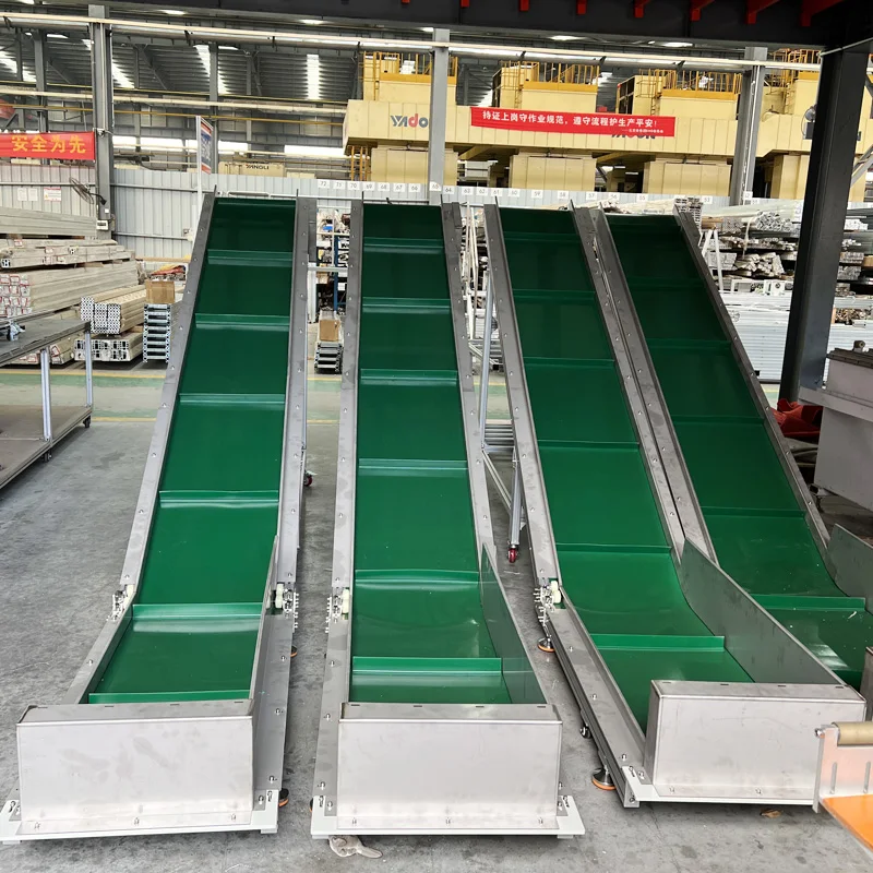 Assembly line conveyor belt conveyor belt small conveyor injection molding workshop food sorting line ramp turning machine