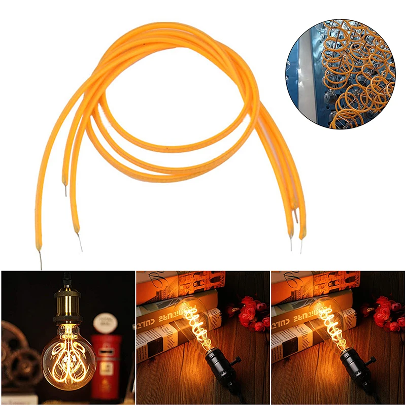 

10pcs 2200K 2700K DIY LED Soft Filament Lamp Bead Bulb Diode 133/255/300mm Long Life Filament Spiral Light Lighting Accessories