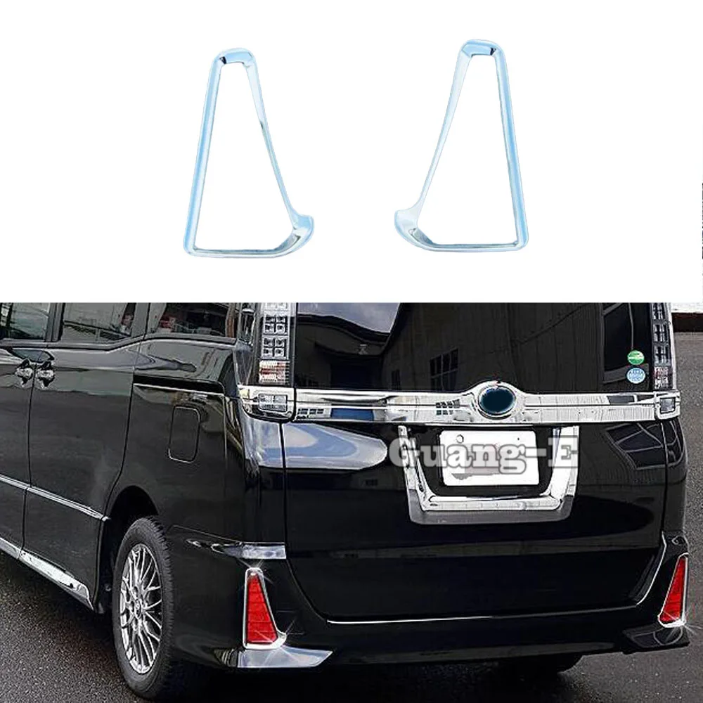 Car Rear Fog Light Frame Decoration Auto Eyebrow Accessories For Toyota Noah Voxy 80 Series 2015 2016 2017 2018 2019 2020 2021