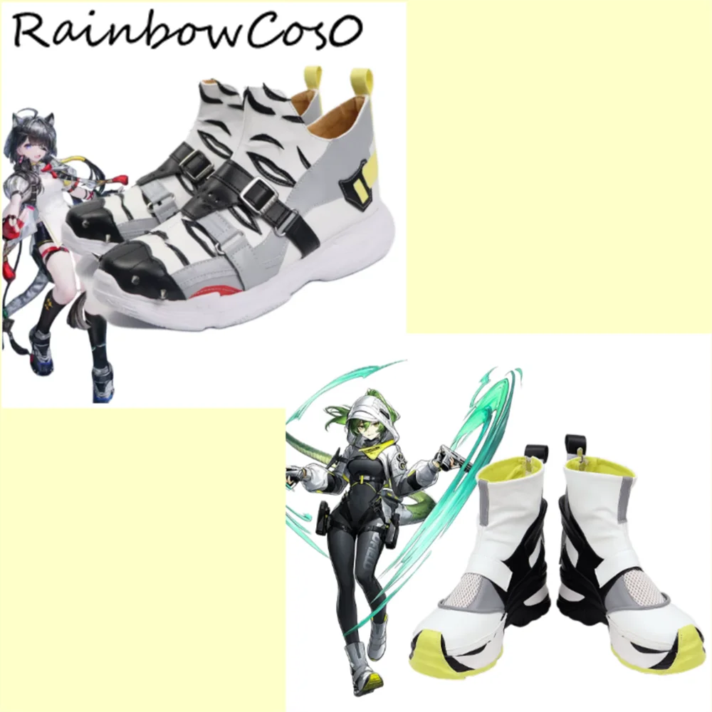 Tangtang Tang tang Fluorite Arknights: Endfield Cosplay Shoes Boots Game Anime Halloween Christmas RainbowCos0 W5797