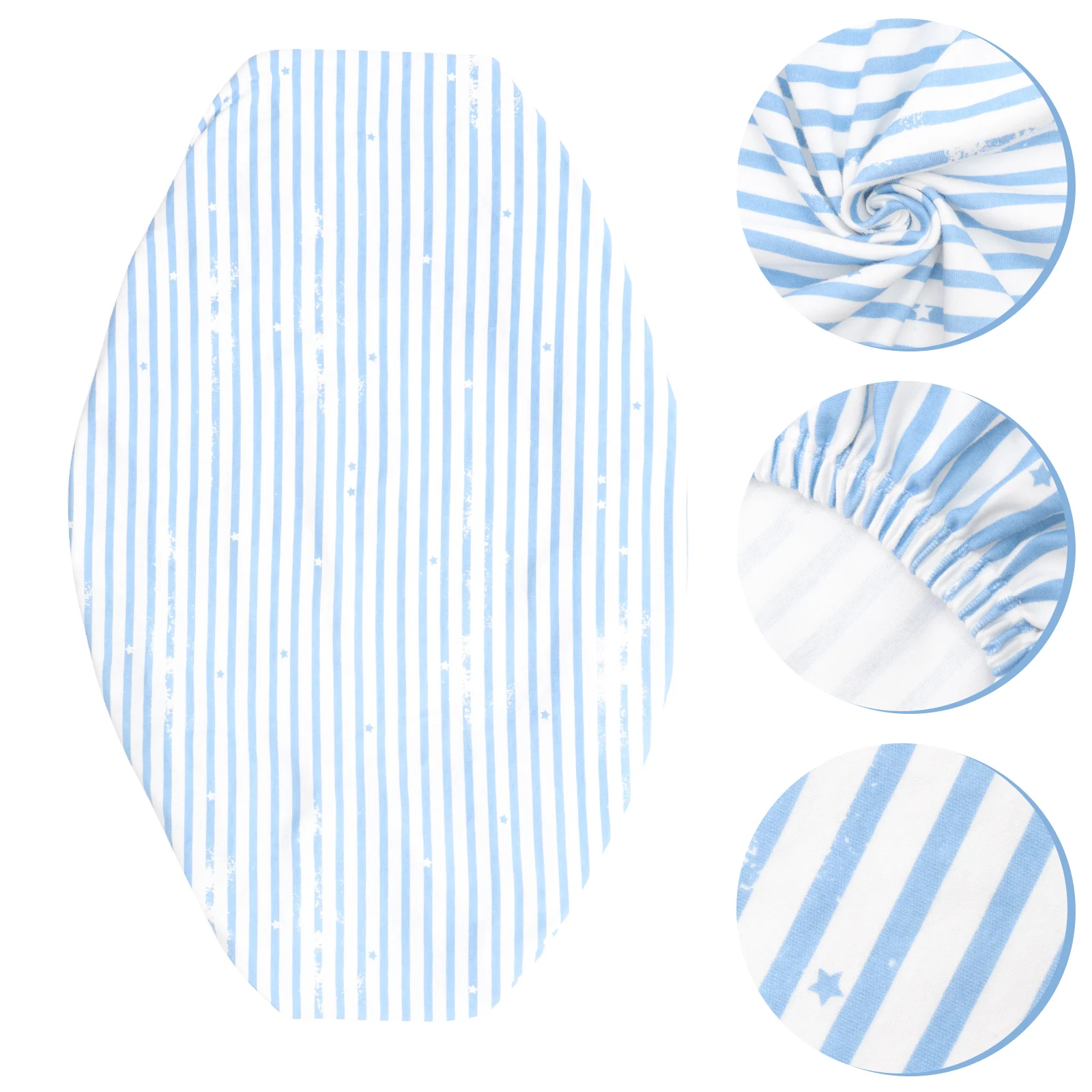 

Cotton Baby Crib Sheet Comfortable Skin-Friendly Washable Bassinet Cradle Sheet Foldable Toddler Fitted Mattress Cover